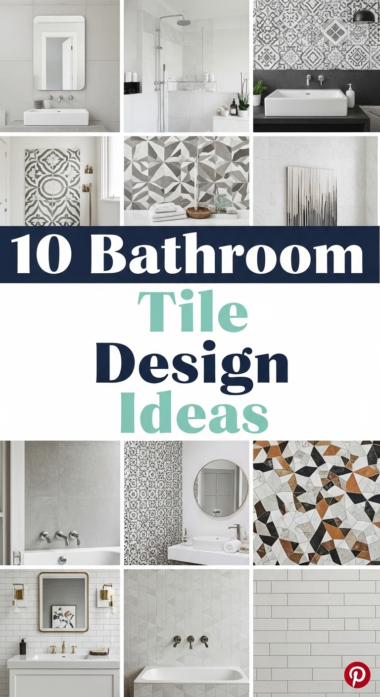 10 Bathroom Tile Design Ideas