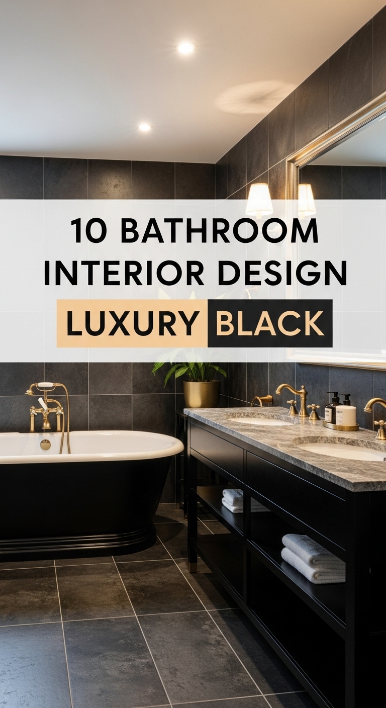 10 Bathroom Interior Design Luxury Black
