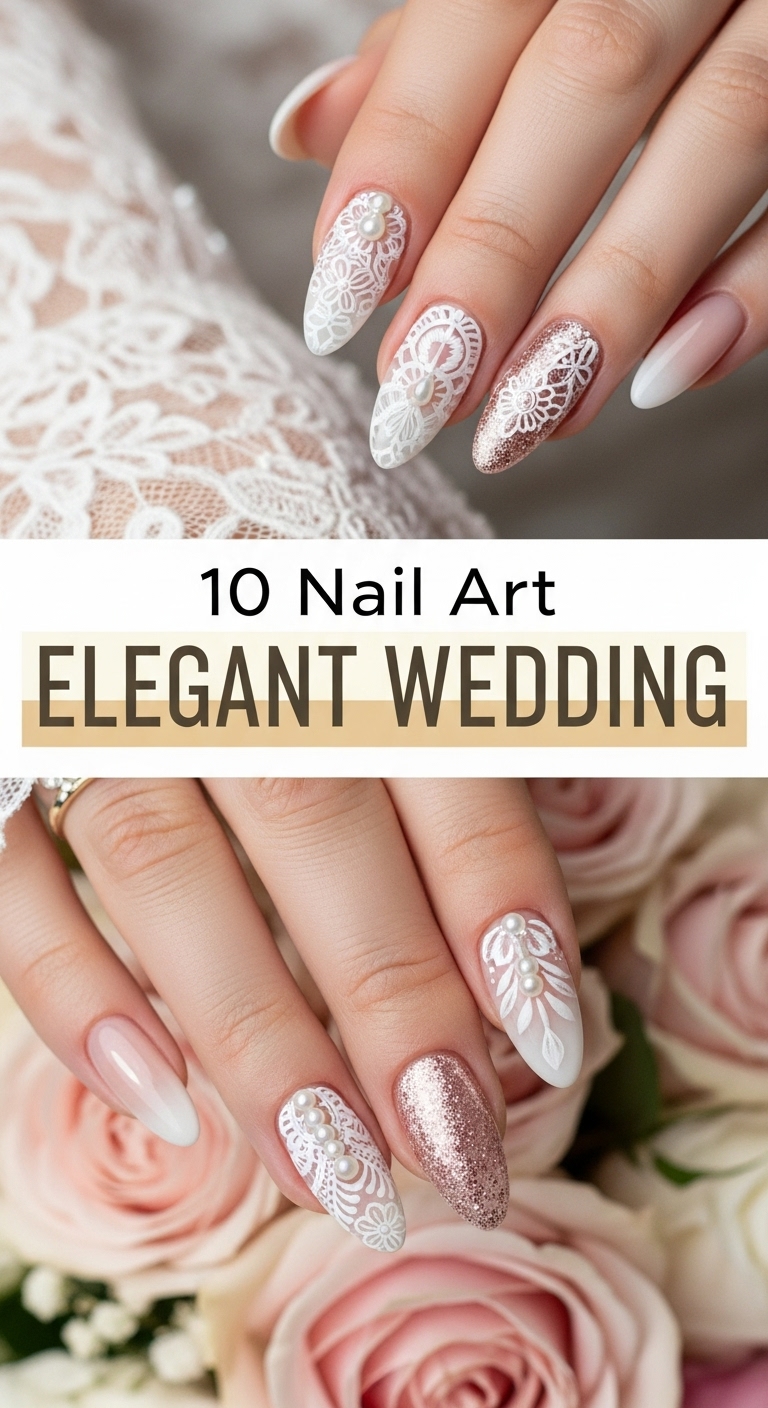 10 Nail Art Elegant Wedding