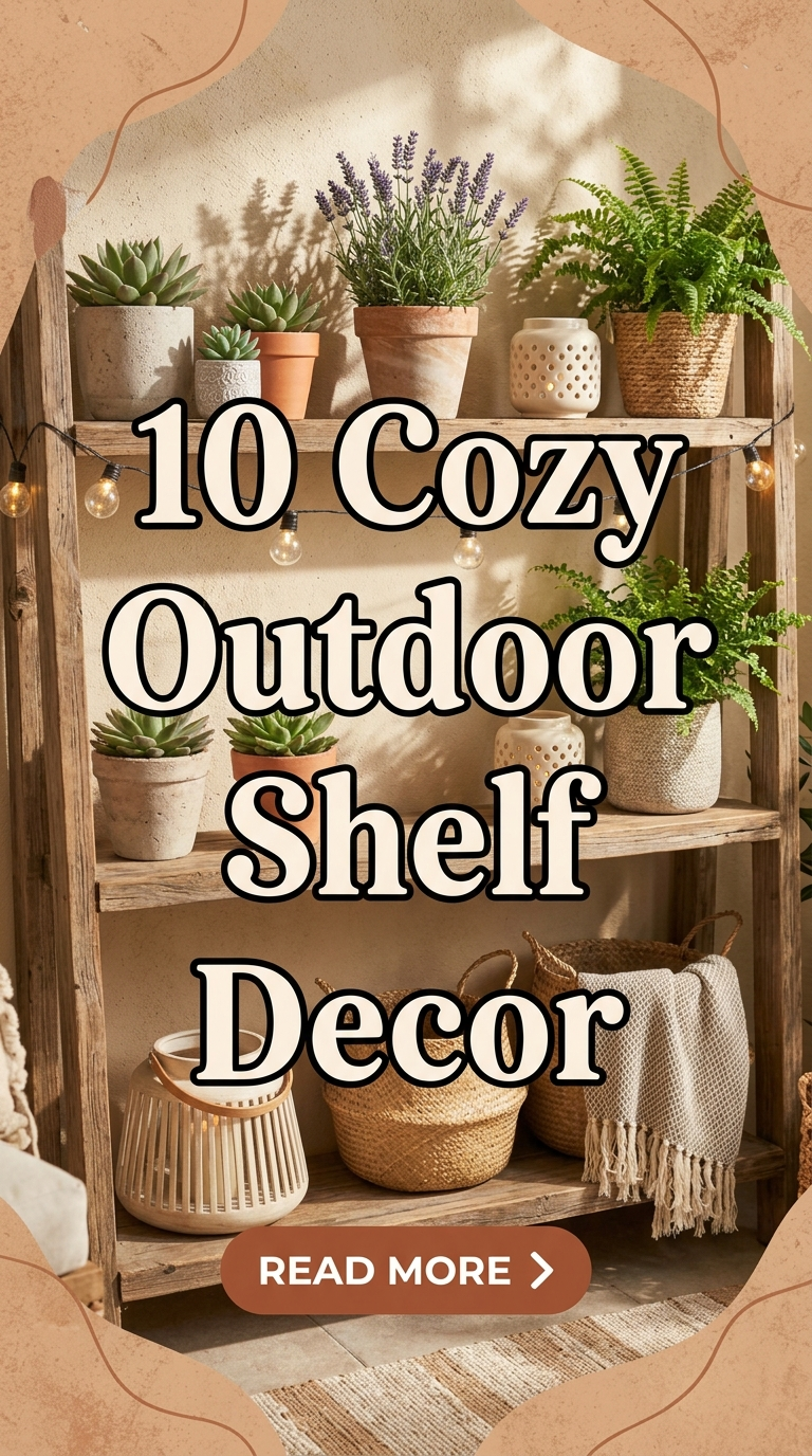 10 Cozy Outdoor Shelf Decor