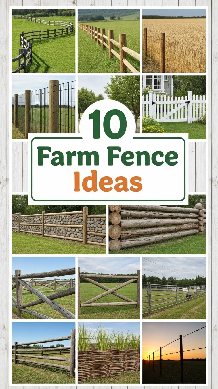 10 Farm Fence Ideas