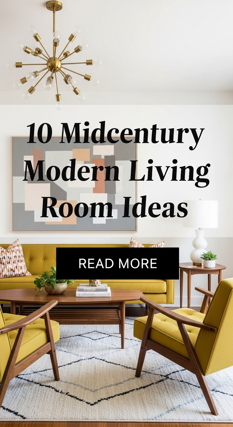10 Midcentury Modern Living Room Ideas