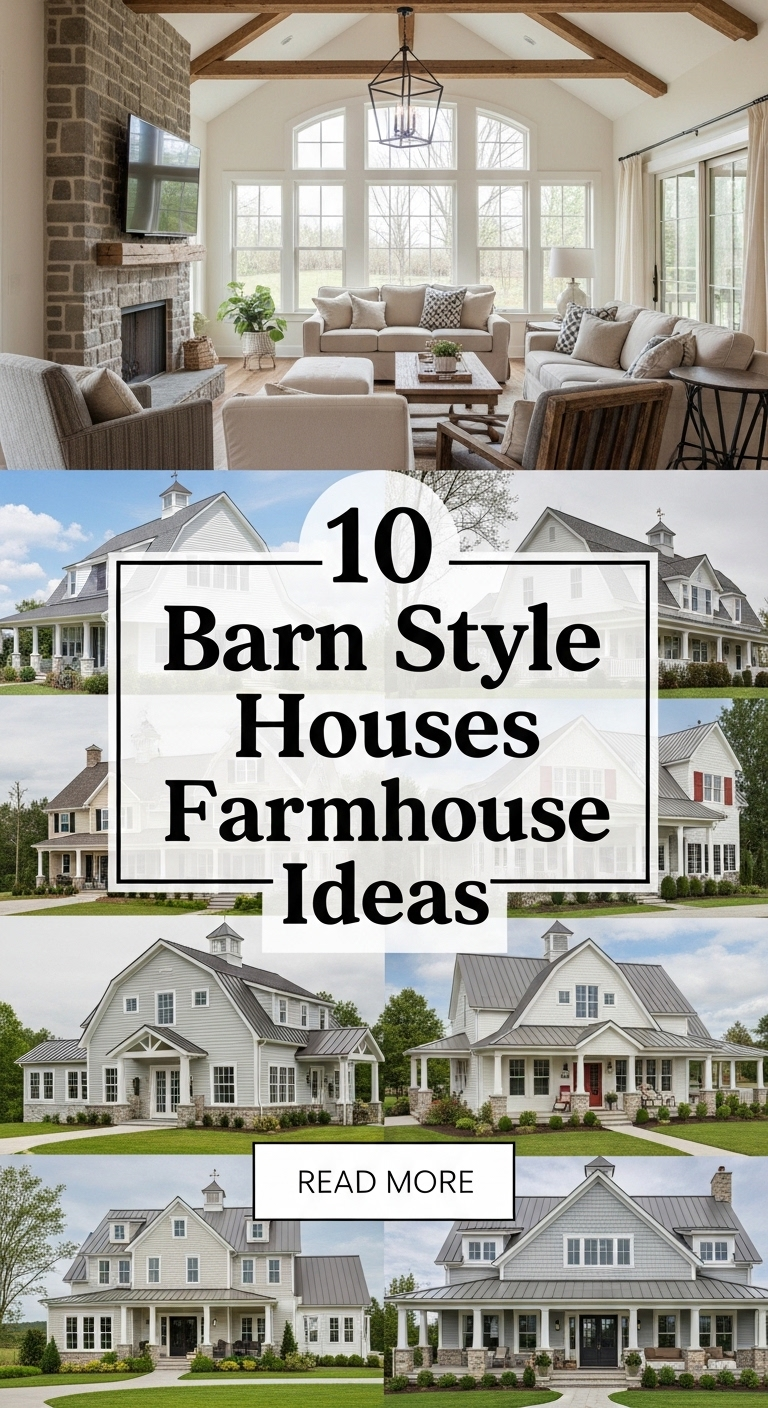 10 Barn Style Houses Farmhouse Ideas
