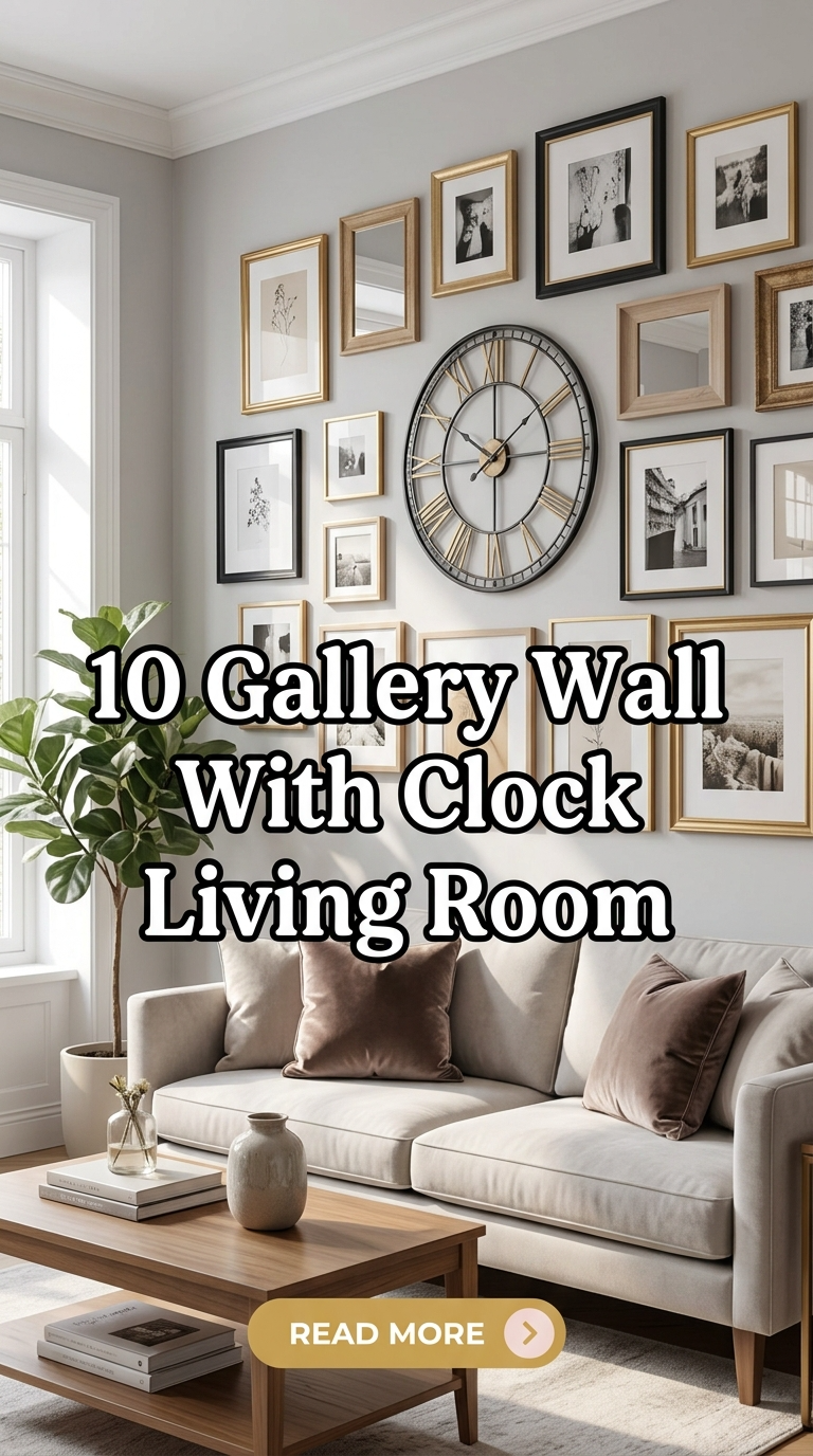 10 Gallery Wall With Clock Living Room