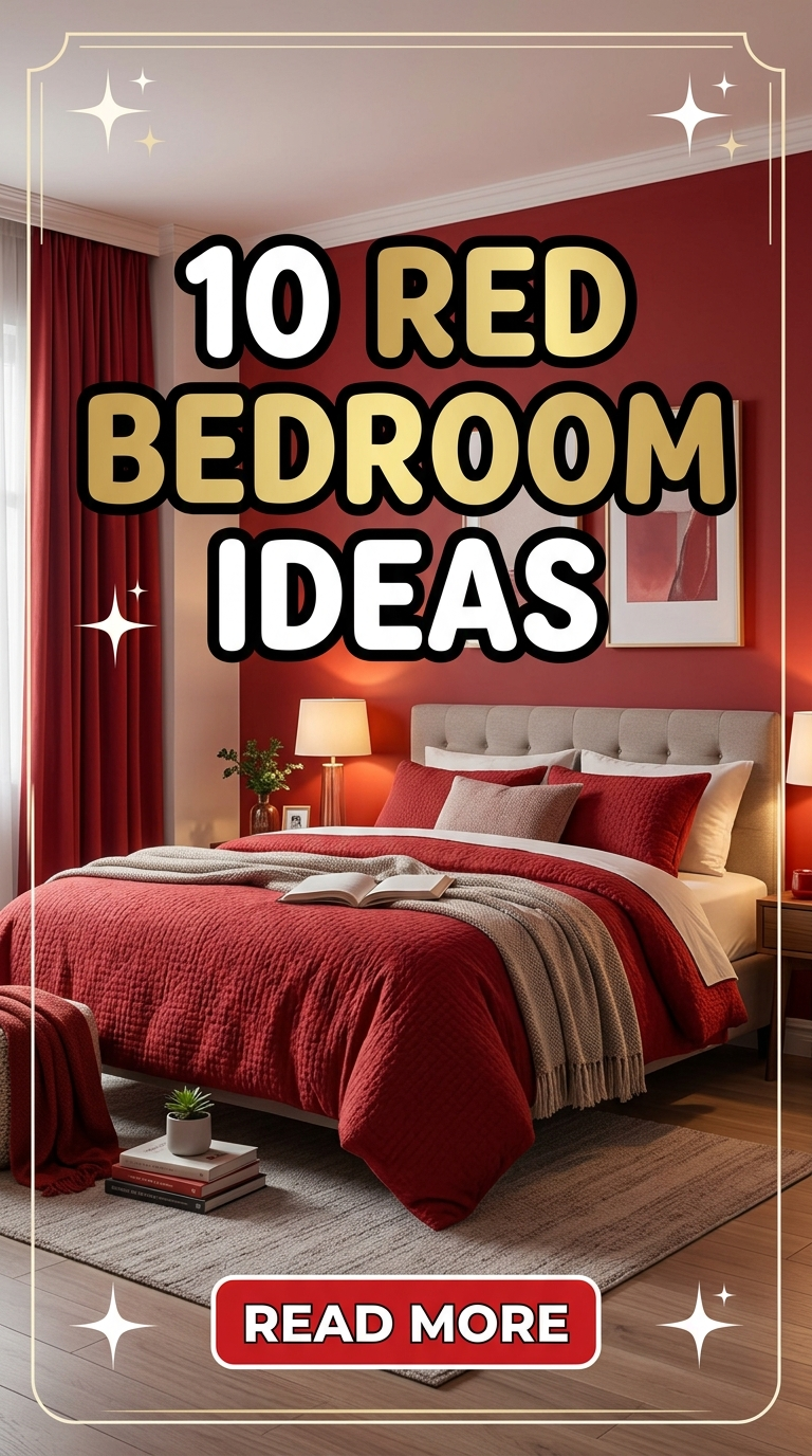 10 Red Bedroom Ideas
