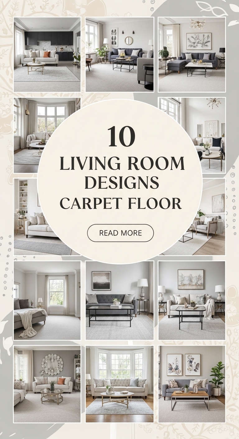 10 Living Room Designs Carpet Floor