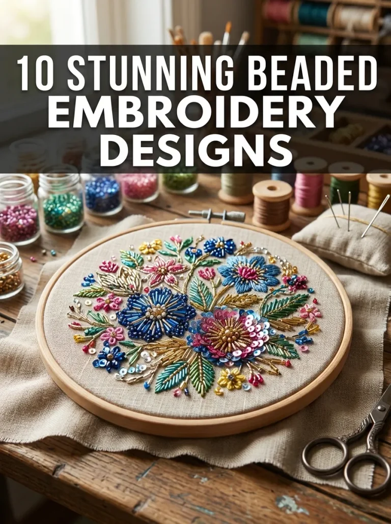 10 Beaded Embroidery Craft Ideas