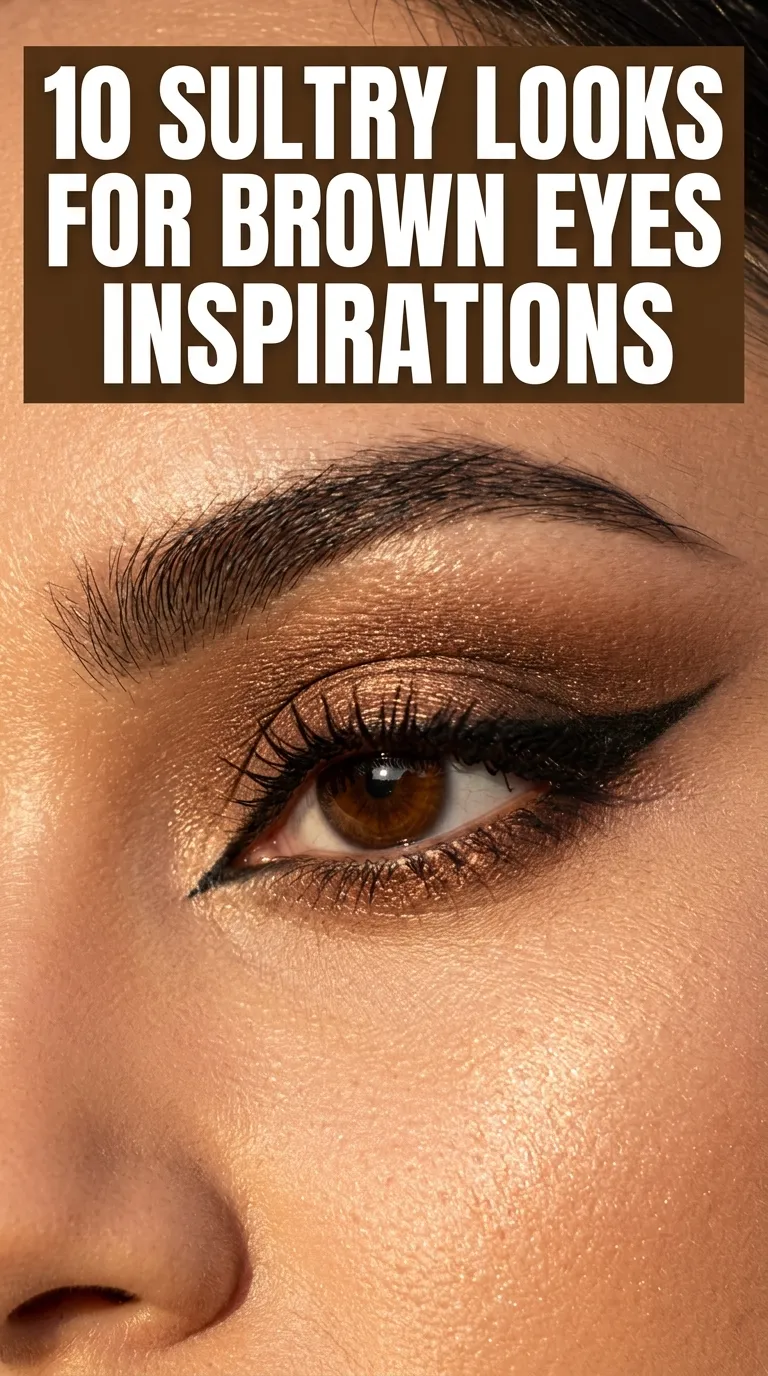 10 Sultry Eye Makeup Looks Brown Eyes Ideas