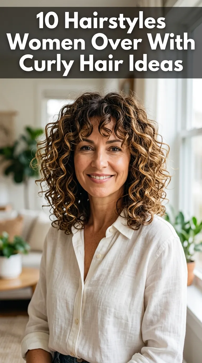 10 Hairstyles Women Over With Curly Hair Ideas