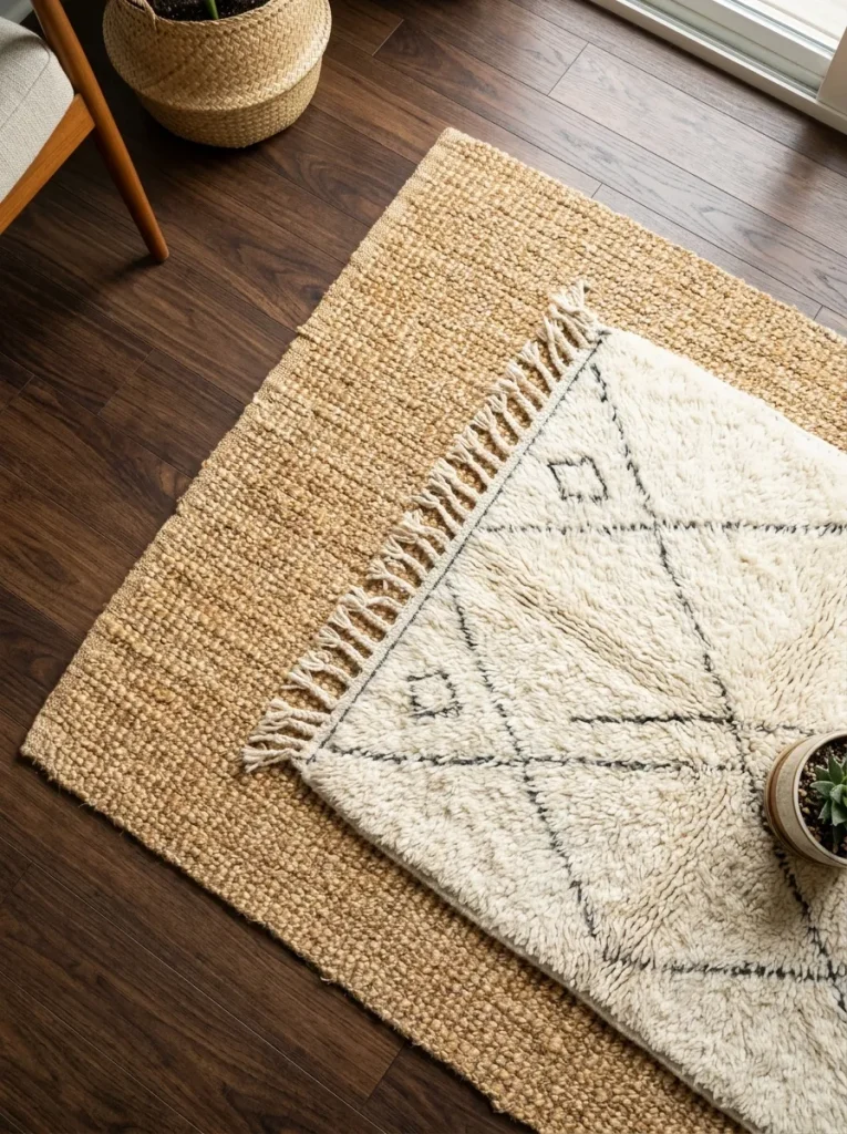 Multi-Layered Natural Fiber Flooring