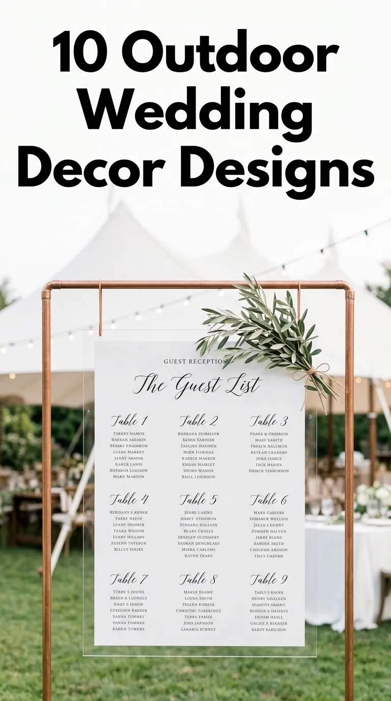 10 Outdoor Wedding Decor Ideas