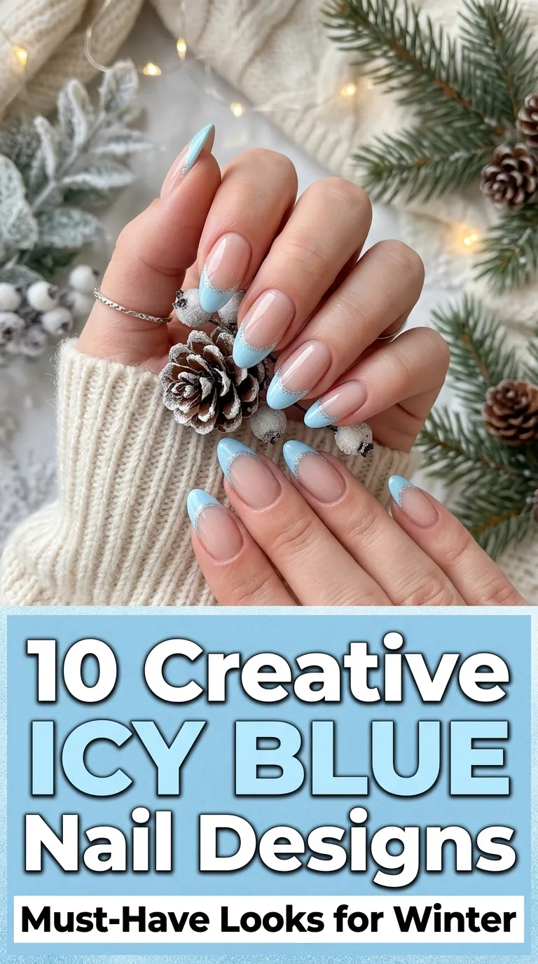 10 Icy Blue Nail Ideas