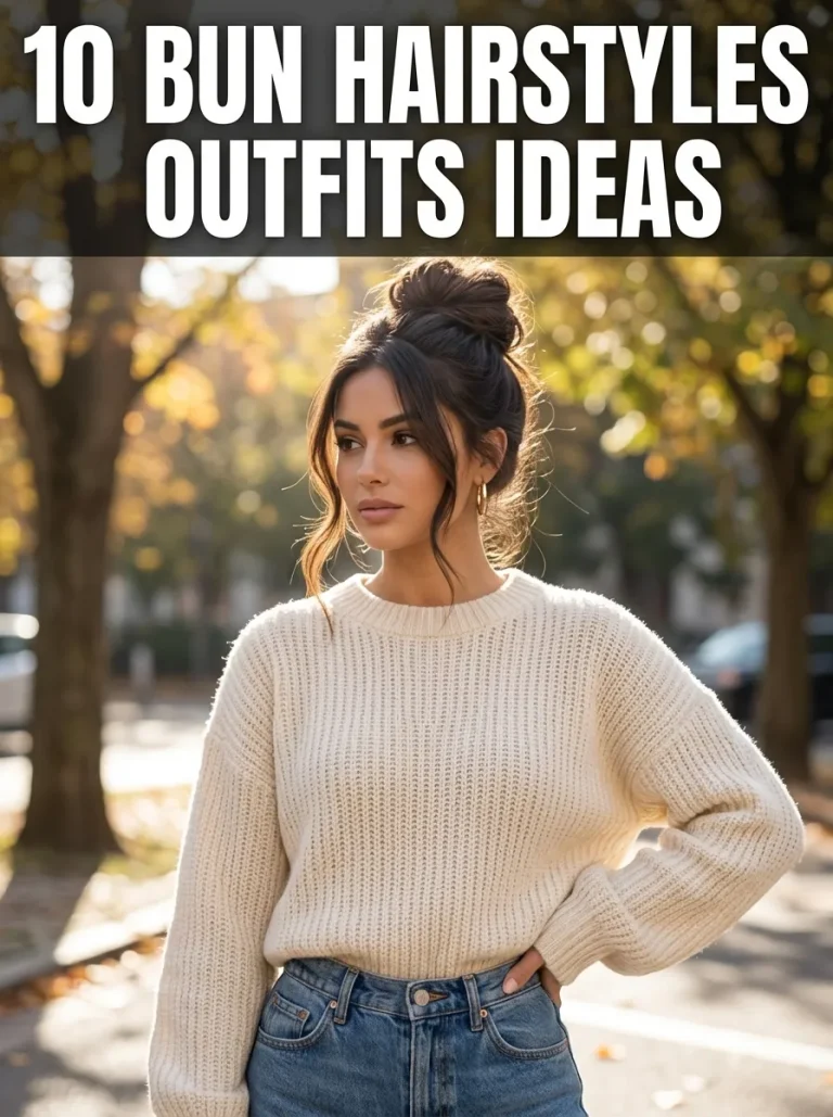 10 Bun Hairstyles Outfits Ideas