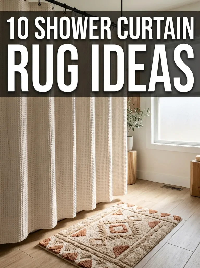 10 Shower Curtain Rug Ideas