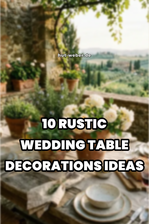 10 Rustic Wedding Table Decorations Ideas