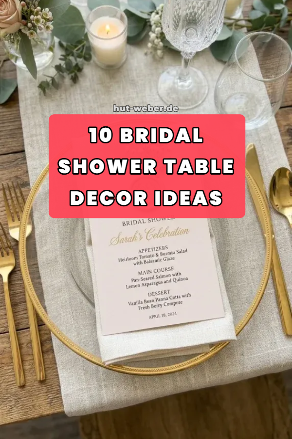 10 Bridal Shower Table Decor Ideas