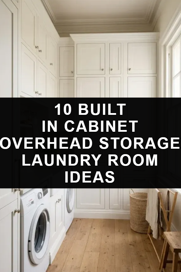 10 Built In Cabinet Overhead Storage Laundry Room Ideas