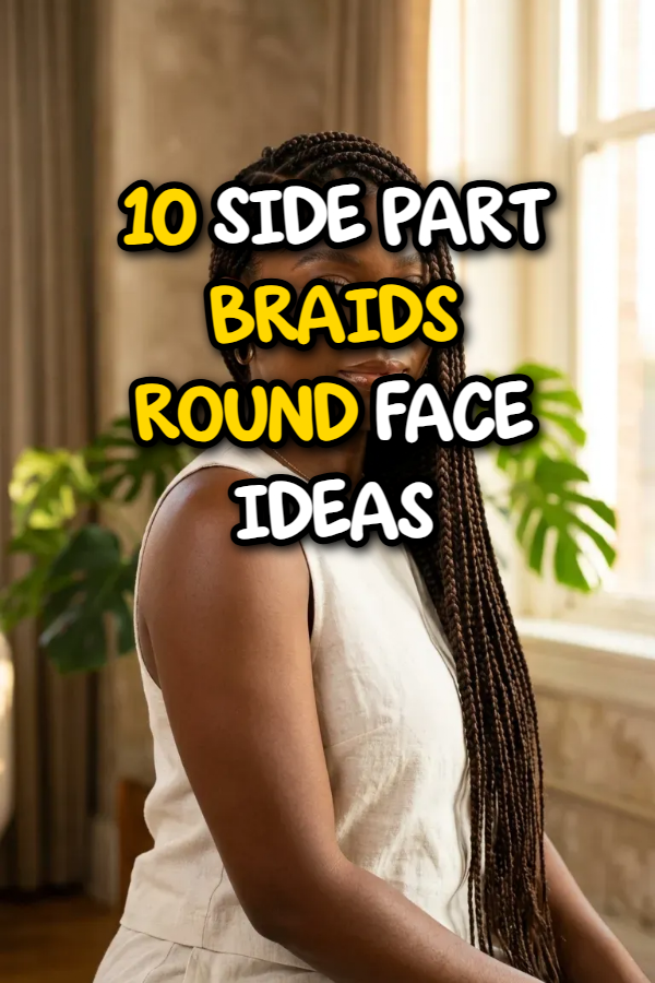 10 Side Part Braids Round Face Ideas