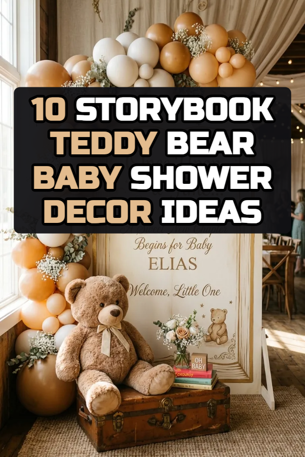 10 Storybook Teddy Bear Baby Shower Decor Ideas